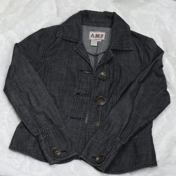 AMX Lightweight Denim Jacket Size Small - Picture 4 of 8